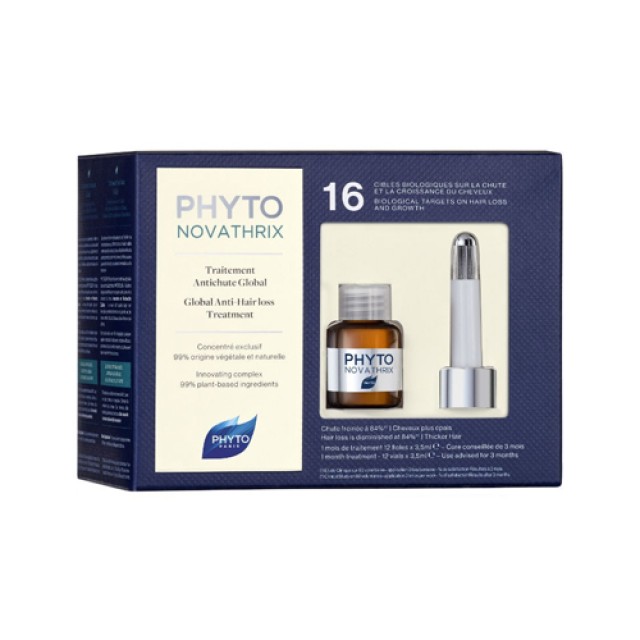 Phyto Novathrix Treatment, Ολική Αγωγή κατά της Τριχόπτωσης 12 x 3.5 ml