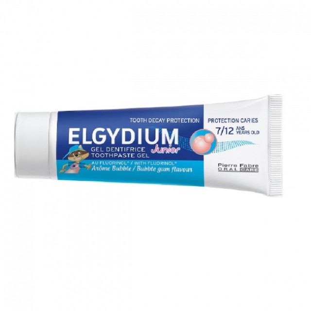 Elgydium Junior Bubble, Οδοντόκρεμα για Παιδιά 7-12 Ετών με Γεύση Τσιχλόφουσκας 50ml