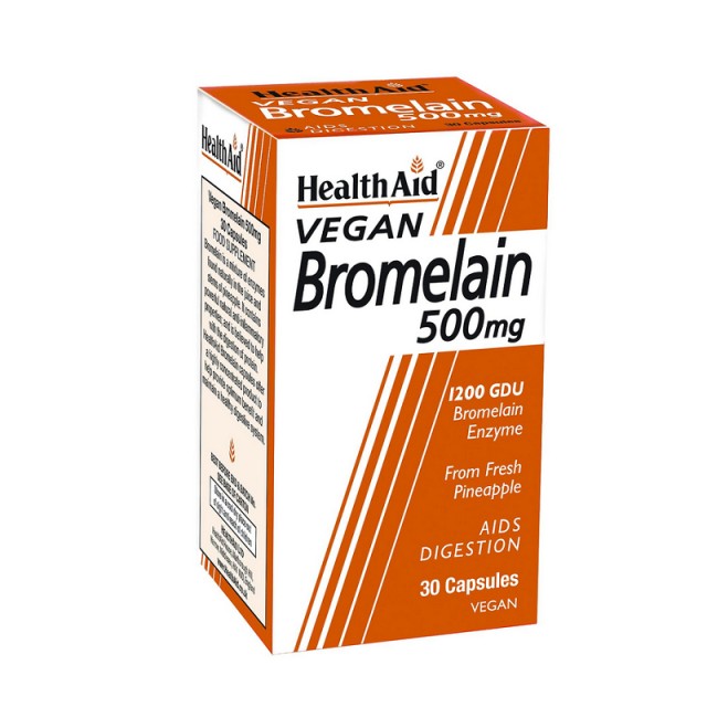 Health Aid Bromelain 500mg Συμπλήρωμα Διατροφής για τον Μεταβολισμό & την Πέψη 30Caps.