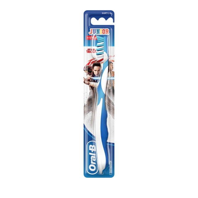 Oral-B Star Wars Junior Toothbrush 6-12 Years Γαλάζιο - Λευκό Soft