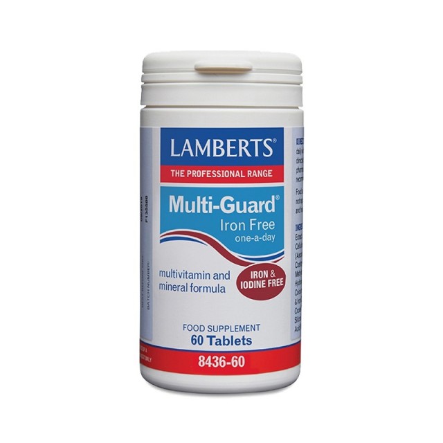 Lamberts Multi-Guard Iron Free one a day 60 Tabs 8436-60