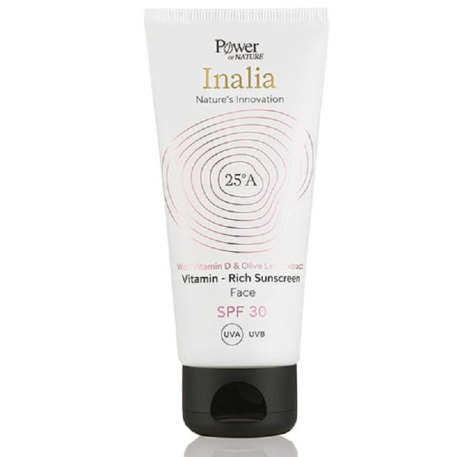 Power Health - Inalia with Vitamin D & Olive Leaf Extract Vitamin-Rich Sunscreen Face SPF30 50ml