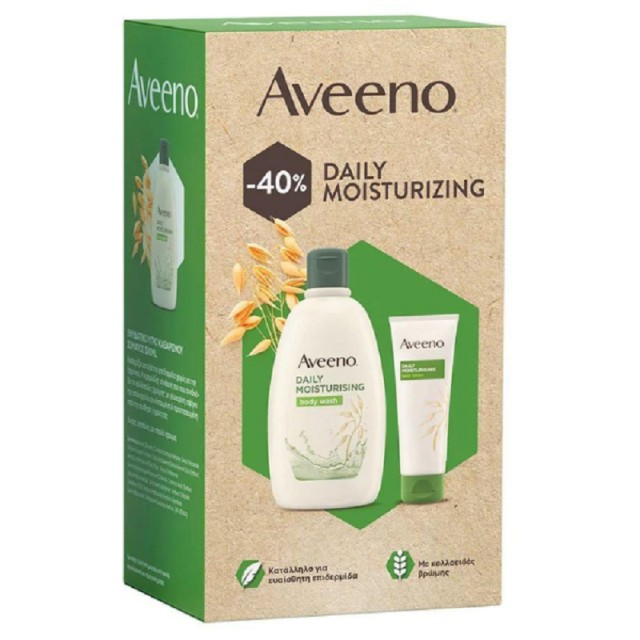 Aveeno PROMO PACK -2022- Daily Moisturizing, Υγρό Καθαρισμού 500ml & Λοσιόν Σώματος 200ml.