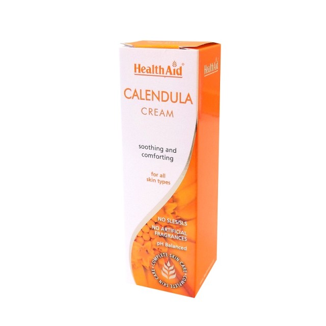 Health Aid Calendula Cream, Kαταπραϋντική Kρέμα για Eγκαύματα και Κοψίματα 75ml