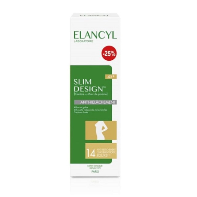 Elancyl Slim Design 45+ Anti-Sagging, Φροντίδα κατά της Κυτταρίτιδας και της Χαλάρωσης του Δέρματος 200ml (-25% Special Offer)