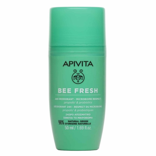 Apivita Bee Fresh 24H Deodorant Propolis & Probiotics-Αποσμητικό με Πρόπολη & Προβιοτικά, 50ml