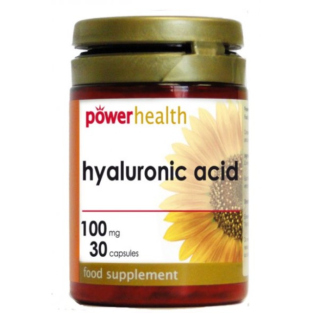 Power Health Acid Hyaluronic 100mg, Υαλουρονικό Οξύ για Ενυδάτωση 30 κάψουλες