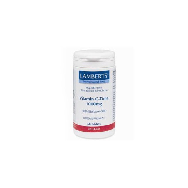 Lamberts Vitamin C-Time 1000mg, Βιταμίνη C Βραδείας Απελευθέρωσης 60 ταμπλέτες 8134-60