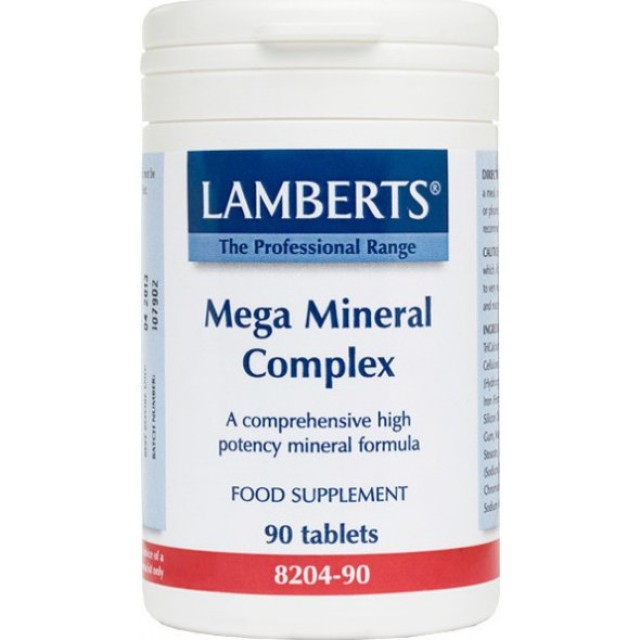 Lamberts Mega Mineral Complex, Σκεύασμα με Μέταλλα και Ιχνοστοιχεία 90 ταμπλέτες 8204-90