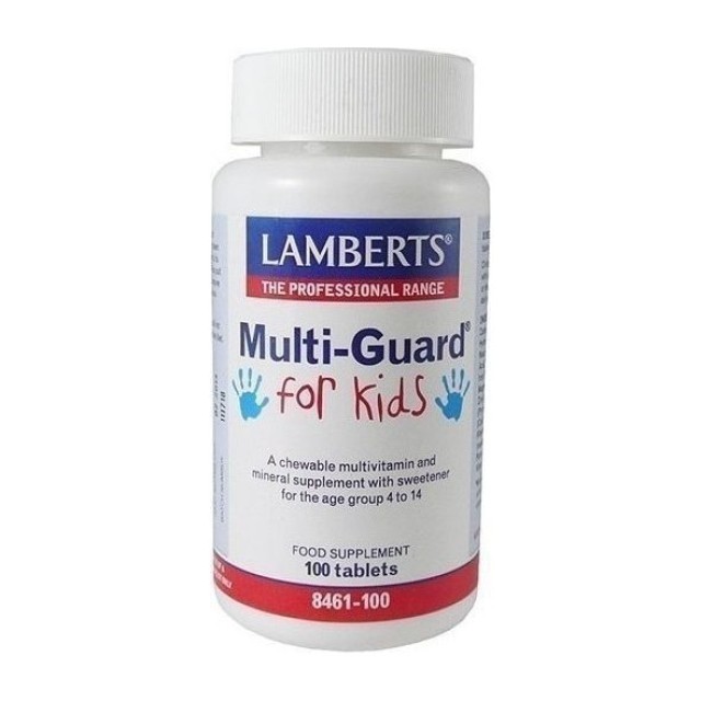 Lamberts Multiguard For Kids, Πολυβιταμίνη για Παιδιά 100 ταμπλέτες 8461-100