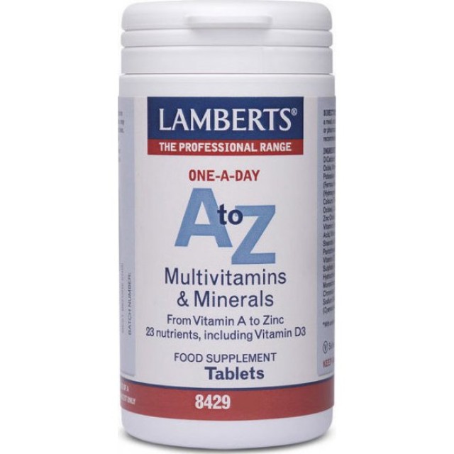 Lamberts A to Z Multivitamins, Πολυβιταμίνες και Μέταλλα 30 ταμπλέτες 8429-30
