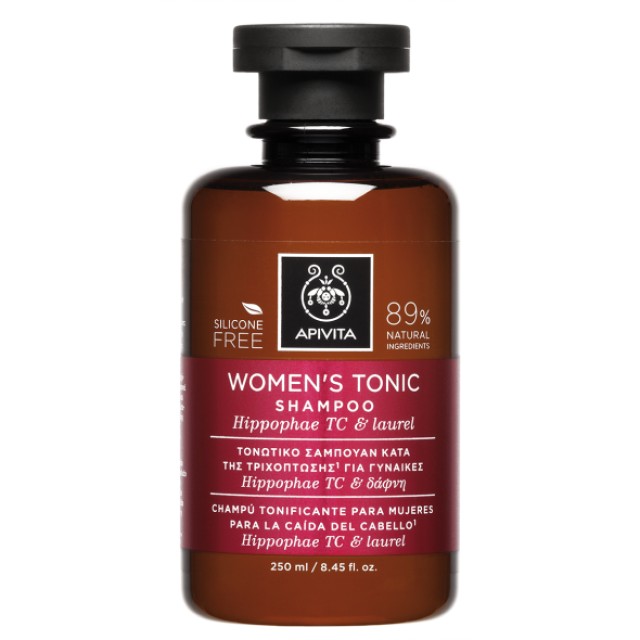Apivita Womens Tonic Shampoo Σαμπουάν Κατά της Γυναικείας Τριχόπτωσης με Hippophae TC & Δάφνη 250ml
