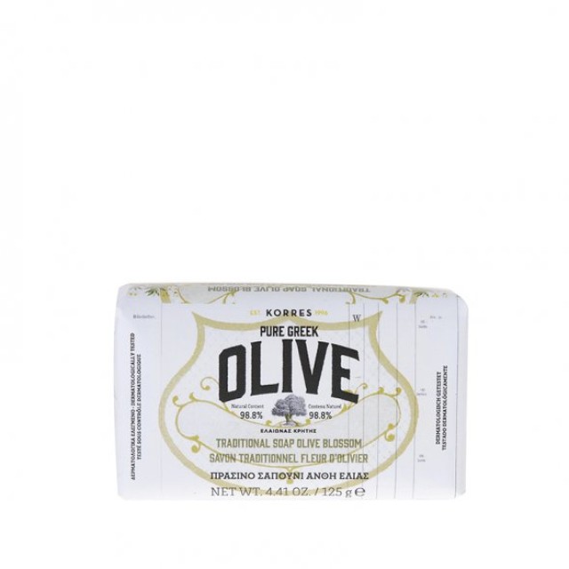 Korres Olive Πράσινο Σαπούνι Άνθη Ελιάς 125ml