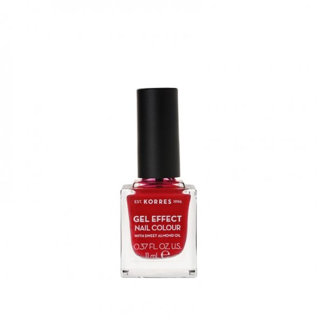 Korres 51 Rosy Red Gel Effect Nail Colour 11ml