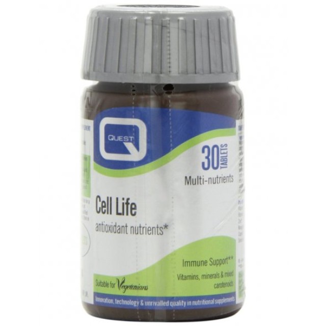 Quest Cell Life Antioxidant, Συμπλήρωμα Διατροφής με Αντιοξειδωτικά 30 ταμπλέτες
