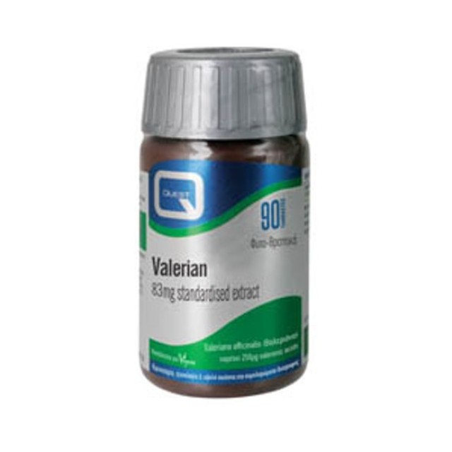 Quest Valerian extract 83mg, Εκχύλισμα Ρίζας Βαλεριάνας κατά του Άγχους 90 ταμπλέτες