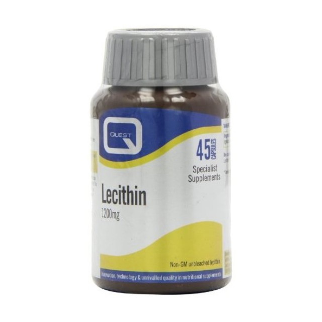 Quest Unbleached Lecithin 1200mg 45 κάψουλες