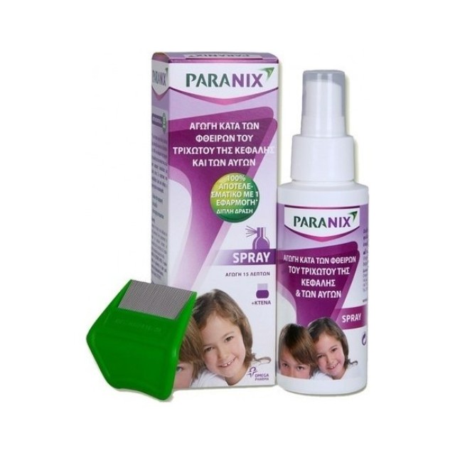 Paranix Spray 100ml+ Χτένα για Εξάλειψη Ψείρων