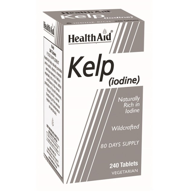Health Aid Kelp, Ιώδιο από Υποθαλάσσια Φυτά 240tabs