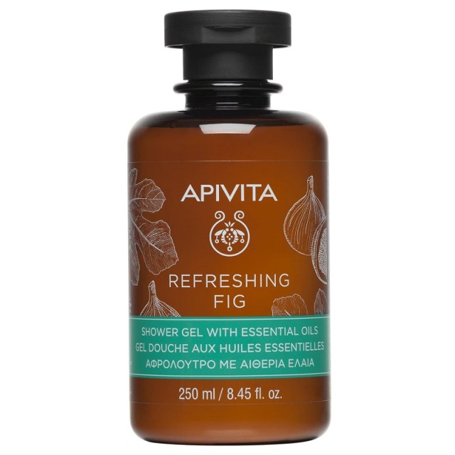 Apivita Refreshing Fig Shower Gel Αφρόλουτρο με Αιθέρια Έλαια 250ml
