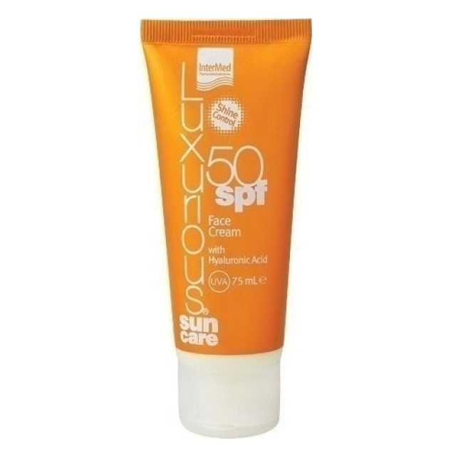 Intermed Luxurius Sun Care Face Cream Αντηλιακή Κρέμα Προσώπου SPF50 75ml