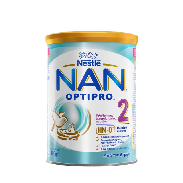 Nestle Nan Optipro 2, Γάλα 2ης Βρεφικής Ηλικίας σε Σκόνη από τον 6ο Μήνα 400g