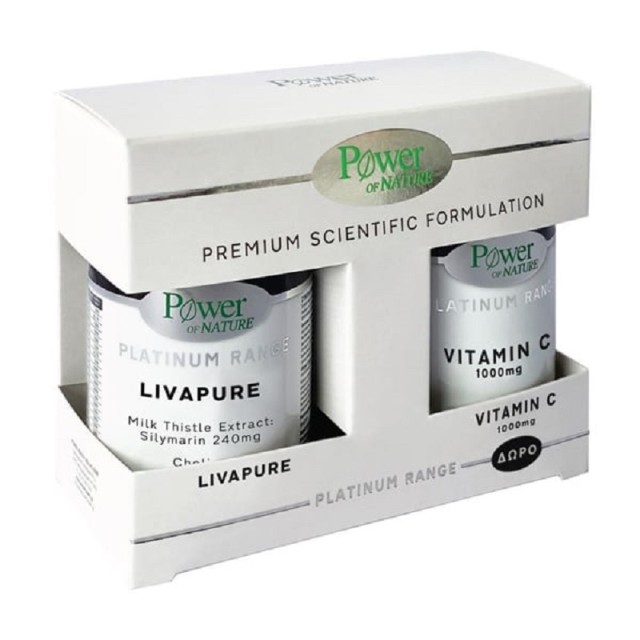Power Of Nature Premium Scientific Formulation 1000mg Platinum Range Livapure 30 ταμπλέτες & Platinum Range Vitamin C 1000mg 20 ταμπλέτες