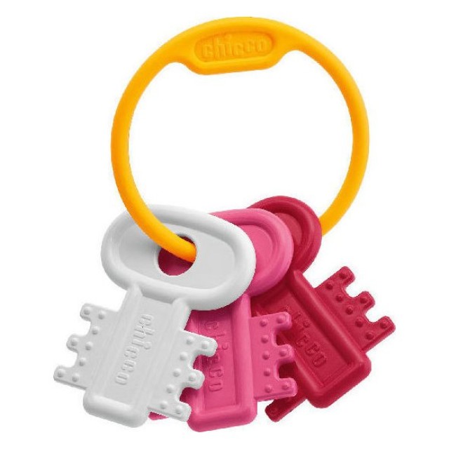 Chicco Χρωματιστά Κλειδιά - Κουδουνίστρα Ροζ (63216-10)