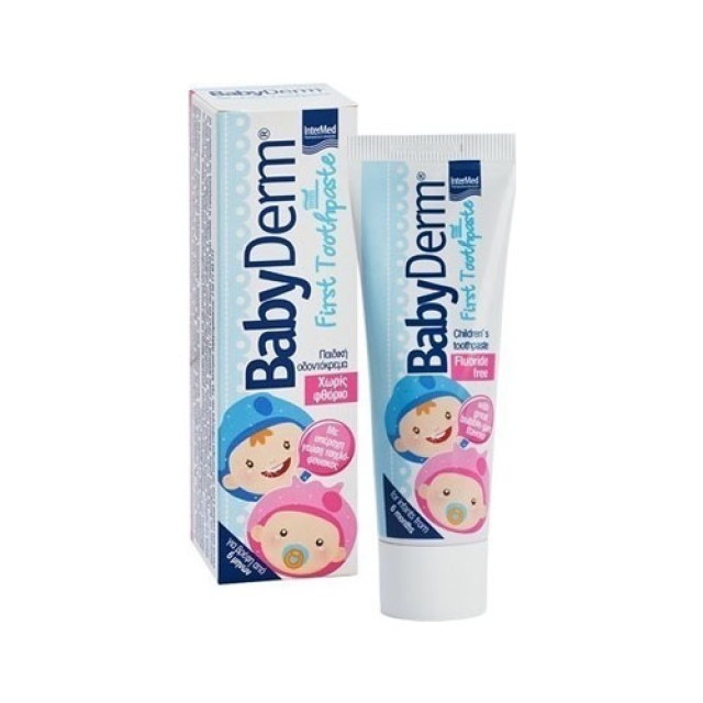 Intermed Babyderm First Toothpaste, Οδοντόκρεμα για Βρέφη και Παιδιά 50ml