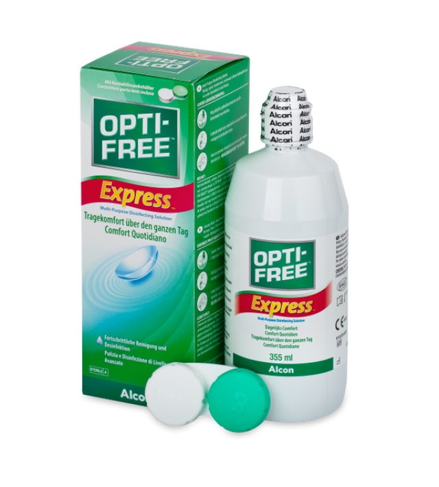 Alcon Opti-Free Express, Διάλυμα Απολύμανσης Πολλαπλών Χρήσεων για Φακούς Επαφής 355ml