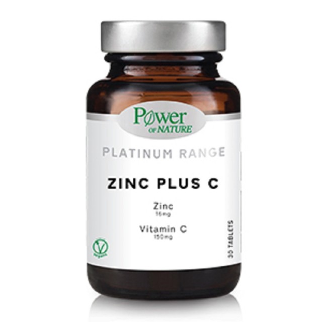 Power Health Classics Platinum Zinc Plus C, Συμπλήρωμα Διατροφής με Ψευδάργυρο και Βιταμίνη C 30 ταμπλέτες