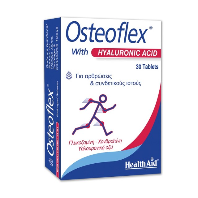 Health Aid Osteoflex Hyaluronic Acid, Σύνθεση με Υαλουρονικό Οξύ για Υγιείς Αρθρώσεις 30 ταμπλέτες
