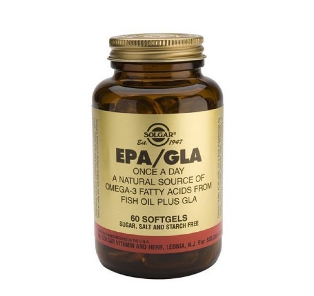 Solgar EPA/GLA, Σκεύασμα Λιπαρών Οξέων 60 μαλακές κάψουλες