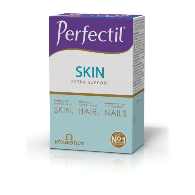 Vitabiotics Perfectil Skin Extra Support,Skin/Hair/Nails Ολοκληρωμένη Φόρμουλα για Μαλλιά Νύχια & Δέρμα 2x28 tabs