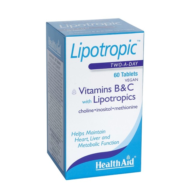 Health Aid Lipotropic with Vitamins B & C 60tabs, Βιταμίνες B και C με Αμινοξέα για Αύξηση του Μεταβολισμού 60 ταμπλέτες