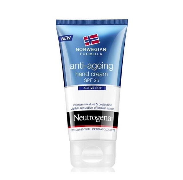 Neutrogena Anti-Ageing Hand Cream SPF25, Ενυδατική Κρέμα Χεριών κατά των Σκούρων Κηλίδων 50ml