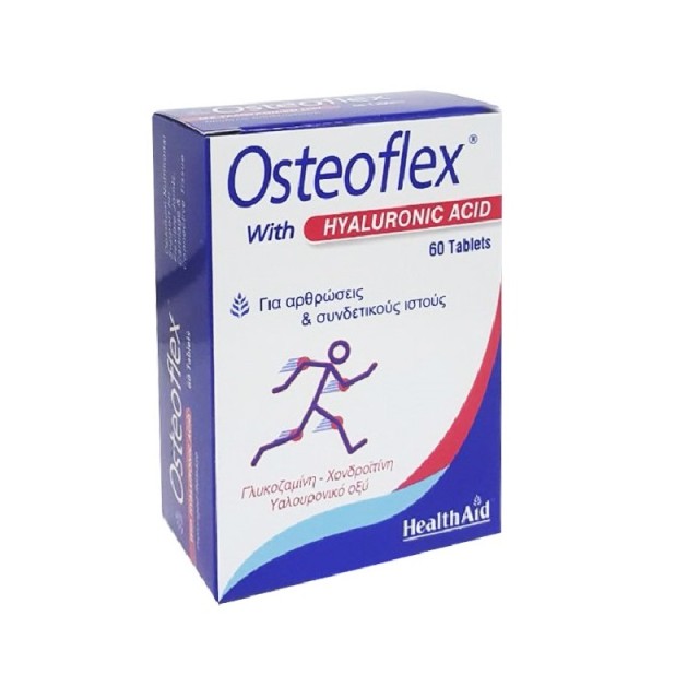 Health Aid Osteoflex Hyaluronic Acid, Σύνθεση με Υαλουρονικό Οξύ για Υγιείς Αρθρώσεις 60 ταμπλέτες