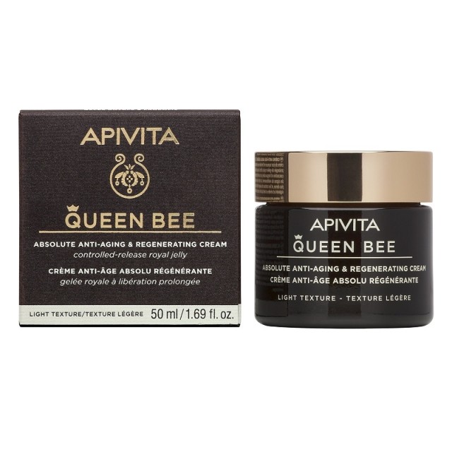 Apivita Queen Bee Κρέμα Προσώπου Απόλυτης Αντιγήρανσης & Αναγέννησης Ελαφριάς Υφής 50ml