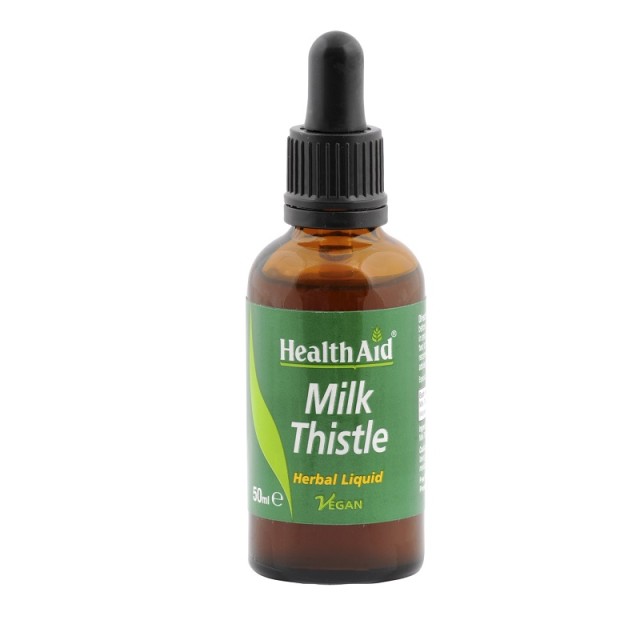 Health Aid Milk Thistle Liquid, Γαϊδουράγκαθο σε Σταγόνες για την Υγεία του Ήπατος 50ml