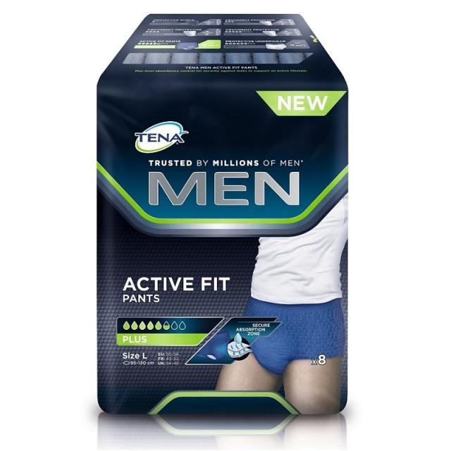 Tena Men Active Fit Pants Plus Large (95-130cm) 8τμχ