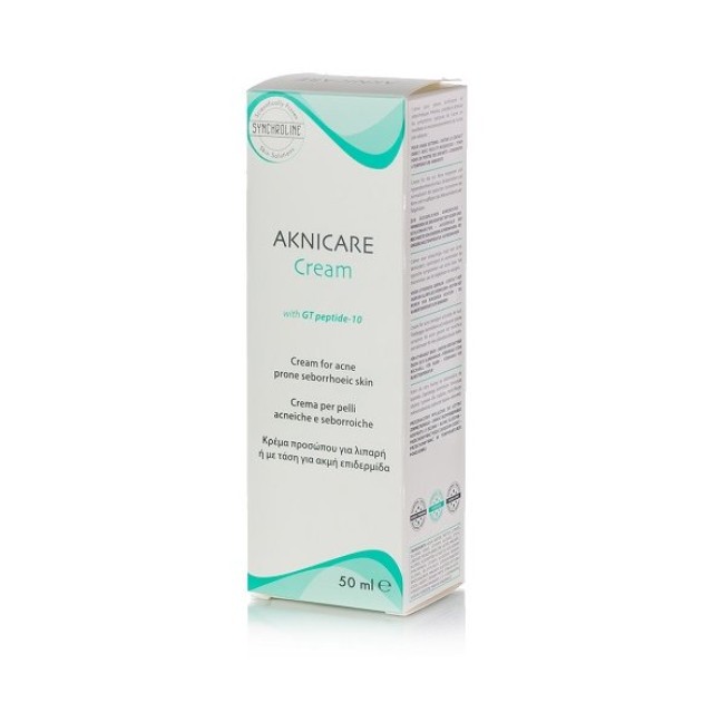 Synchroline Aknicare Cream, Κρέμα Προσώπου για Λιπαρή ή με Τάση Ακμής Επιδερμίδα 50ml