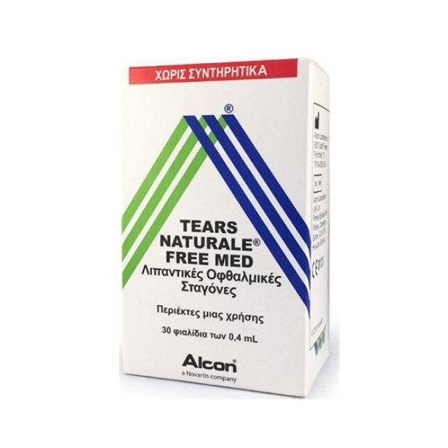 Alcon Tears Naturale Free Med, Λιπαντικές Οφθαλμικές Σταγόνες σε Περιέκτες μιας Χρήσης 30 x 0.4ml