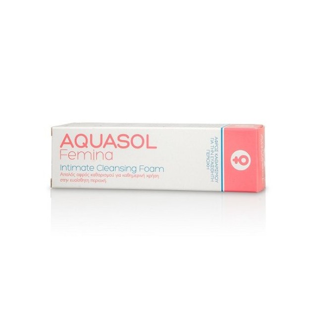Aquasol Femina Intimate Cleansing Foam, Αφρός Καθαρισμού για την Ευαίσθητη Περιοχή 40ml
