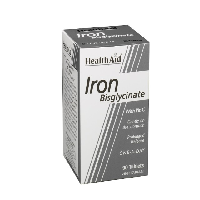 Health Aid Iron Bisglycinate Σίδηρος Δισγλυκινικός 90tabs