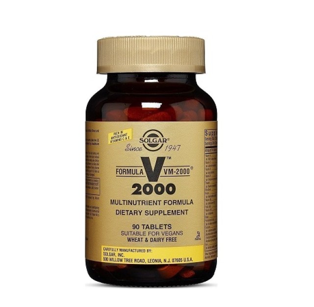 Solgar Formula VM-2000, Πολυβιταμίνη Υψηλής Ισχύος 90 ταμπλέτες