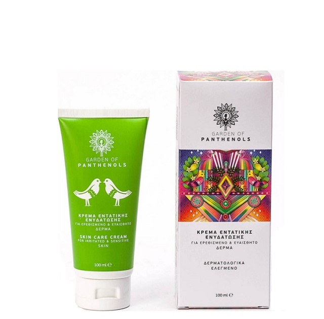 Garden of Panthenols Skin Care Cream, Κρέμα Εντατικής Ενυδάτωσης για Ερεθισμένο και Ευαίσθητο Δέρμα 100ml