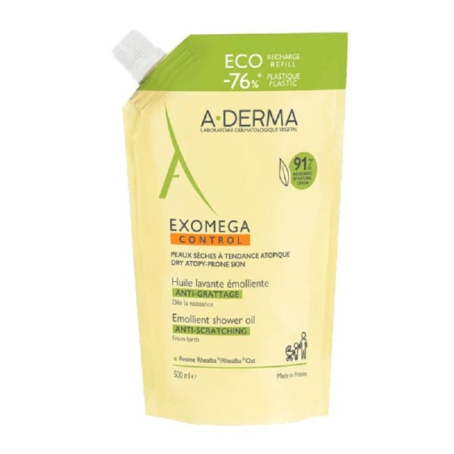 A-Derma Exomega Control Κατάλληλο για Ατοπική Επιδερμίδα 500ml