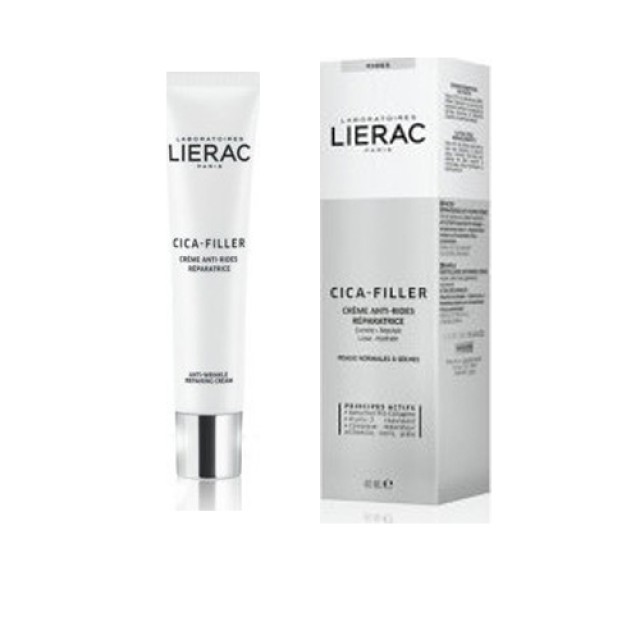 Lierac Cica Filler Anti-Wrinkle Repairing Cream Αντιρυτιδική Κρέμα Επανόρθωσης για Κανονικές/Ξηρές Επιδερμίδες, 40ml