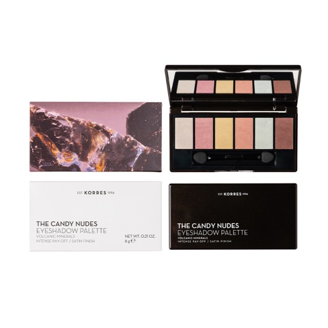 Korres The Candy Nudes Eyeshadow Palette,Παλέτα Σκιών 1 τεμ.