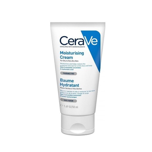 Cerave Moisturizing Cream, Ενυδατική Κρέμα για Ξηρό/Πολύ Ξηρό Δέρμα 50ml